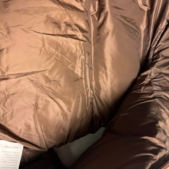 Brown Quilted Puffer Vest M Cocoa Neutral Quiet Luxury Minimalist Capsule - Picture 7 of 14